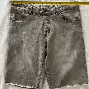 KR3W Grey Denim Shorts